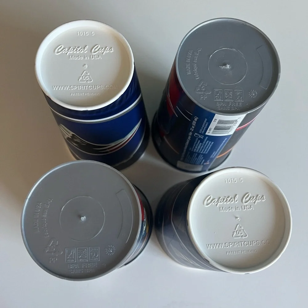 New England Patriots Commemorative Super Bowl LIII Cup 2018-2019 Rams V. Pats x4